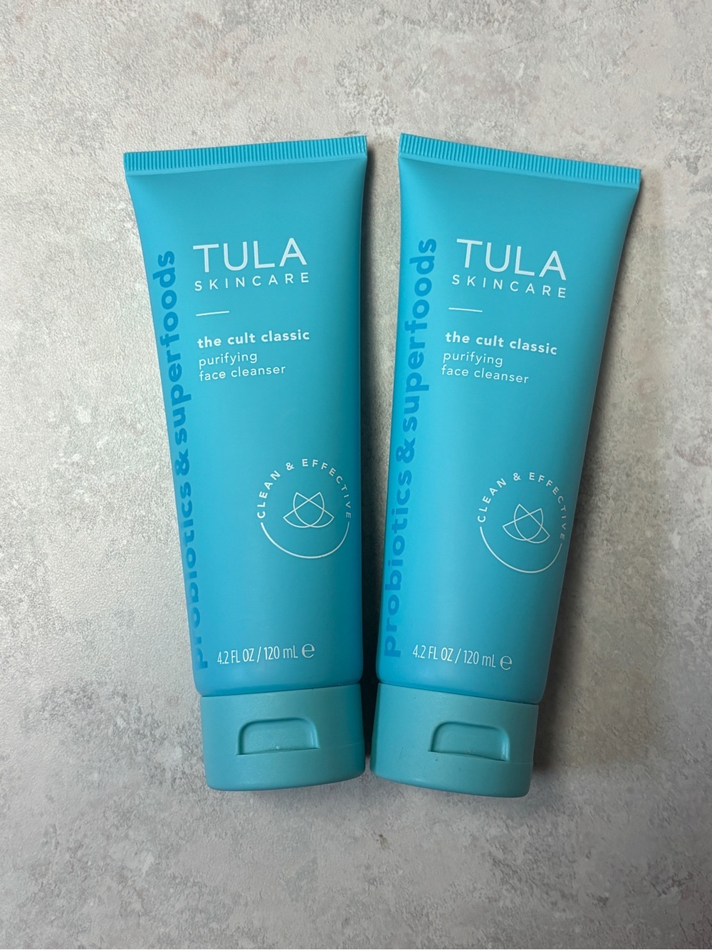 TULA The Cult Classic Purifying Face Cleanser 4.2 oz Bundle of 2 New Full Size
